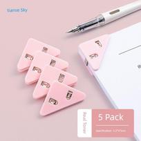 Sky Special Exhibition Choir Violin Music Score Triangular Clip Solid Color Powder (5 Pcs/Pack) white