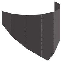 vidaXL Vejo kraštas 100 x 45 cm Plienas Juoda
