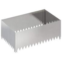 vidaXL Vejo kraštas 100 x 60 x 35 cm Plienas Sidabrinė