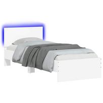 vidaXL Lovos rėmas Balta 80 x 200 cm Apdirbta mediena
