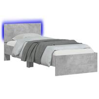 vidaXL Lovos rėmas Betono pilka 80 x 200 cm Apdirbta mediena