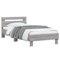 vidaXL Lovos rėmas Pilka Sonoma 80 x 200 cm Apdirbta mediena