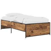 vidaXL Lovos rėmas Sendintos medienos 80 x 200 cm Apdirbta mediena