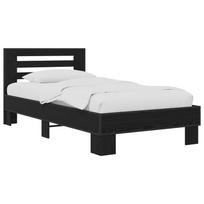 vidaXL Lovos Rėmas su Galvūgaliu Juodojo ąžuolo 80 x 200 cm