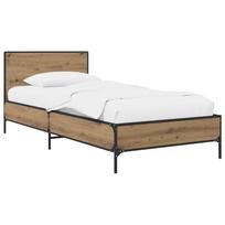 vidaXL Lovos Rėmas su Galvūgaliu Artisano ąžuolo 80 x 200 cm