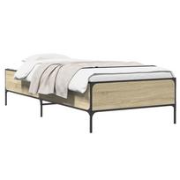 vidaXL Lovos rėmas Sonoma ąžuolas 80 x 200 cm Apdirbta mediena