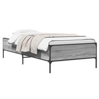 vidaXL Lovos rėmas Pilka Sonoma 80 x 200 cm Apdirbta mediena