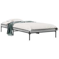 vidaXL Lovos rėmas Pilka Sonoma 80 x 200 cm Apdirbta mediena