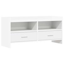 vidaXL Televizoriaus spintelė 100 x 33 x 47 cm Balta Apdirbta mediena