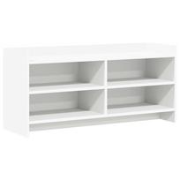 vidaXL Televizoriaus spintelė 100 x 33 x 47 cm Balta Apdirbta mediena