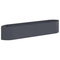 vidaXL Pakelta sodo lova Antracito 220 x 40 x 40 cm Plienas