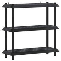 vidaXL Lentynų sistema 3 lygiai 100 x 40 x 96 cm PP Antracito