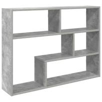 vidaXL Sieninė lentyna Betono pilka 95 x 20 x 69,5 cm