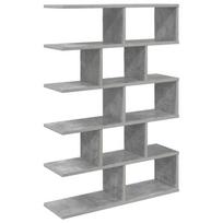vidaXL Sieninė lentyna Betono pilka 70 x 20 x 100 cm Apdirbta mediena