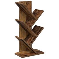 vidaXL Medinis 4-juos aukštų knygų stovas 30 x 18 x 60 cm