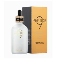 Farmstay Peptide 9 Super Vitalizing Ampoule 100ml - Anti Aging Firming Elasticity Boost Serum Korean Skincare beige