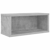 vidaXL CD saugojimo stovas Betono pilka 40 x 17 x 17 cm