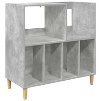 vidaXL Plokštelių grotuvo stovas Betono pilka 82 x 39,5 x 82,5 cm