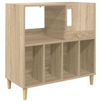 vidaXL Plokštelių grotuvo stovas Sonoma ąžuolas 82 x 39,5 x 82,5 cm