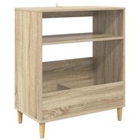 vidaXL Plokštelių grotuvo stovas Sonoma ąžuolas 71 x 39,5 x 83 cm