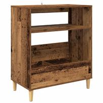 vidaXL Plokštelių grotuvo stovas Sendintos medienos 71 x 39,5 x 83 cm