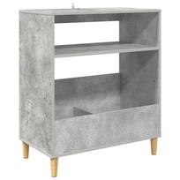 vidaXL Plokštelių grotuvo stovas Betono pilka 71 x 39,5 x 83 cm