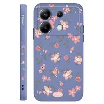 Floral Scent Phone Case For Xiaomi Poco F8 F7 X7 X6 F6 M6 M5 M5S F5 X5 F4 X4 M4 F3 M3 X3 Pro 4G 5G GT Silicone Cover Poco F7 Ultra gray