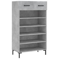 vidaXL Spintelė batams, betono pilka, 60x35x105cm, apdirbta mediena