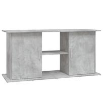 vidaXL Akvariumo stovas, betono pilkas, 121x41x58cm, inžinerinė mediena