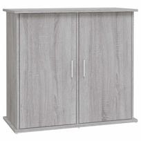 vidaXL Akvariumo stovas, pilkas ąžuolo, 81x36x73cm, apdirbta mediena