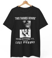 Lost Highway David Lynch Two Thumbs Down Vintage Unisex Tee S gray