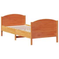 vidaXL Bed Frame Ruda 90 x 190 cm Solid pine wood and plywood slats