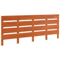 vidaXL Galvūgalis Vaško ruda 200,5 x 3 x 80 cm Kietos pušies mediena