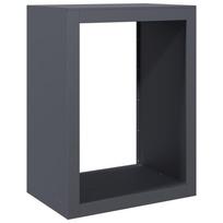 vidaXL Stovas malkoms, antracito spalvos, 60x40x80cm, plienas