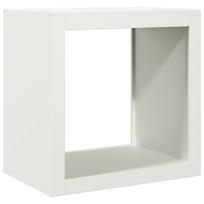 vidaXL Stovas malkoms, baltos spalvos, 60x40x60cm, plienas