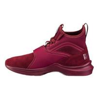 PUMA Phenom Suede moteriški aukštakulniai bėgimo bateliai raudoni 190968-02 EU 36 brown