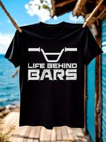 Life Behind Bars BMX Racing Graphic Tshirt Graphic Tshirt... XXXL white