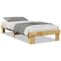 vidaXL Lovos rėmas be čiužinio 75x190 cm ąžuolo masyvo