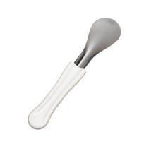 304 Stainless Steel Ice Cream Scoop, Rose Shape Dessert Tool with Non-Slip Handle Design, Ice Cream Spatula for Gelato Smoothies Pudding, Dishwasher balta