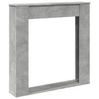 vidaXL Židinio apvadas, betono pilkas, 100x20x100cm, apdirbta mediena