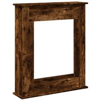 vidaXL Židinio apvadas, dūminis, 75x20x87,5cm, apdirbta mediena