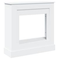 vidaXL Židinio apvadas, baltos spalvos, 90x30x90cm, apdirbta mediena