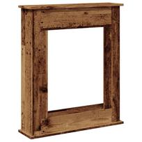 vidaXL Židinio apvadas, medienos, 75x20x87,5cm, apdirbta mediena