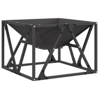 vidaXL Ugnies dubuo Juoda Atmosferos poveikiui atsparus plienas