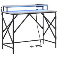 vidaXL Stalas Pilkas Sonoma 100 x 50 x 86,5 cm Apdirbta mediena