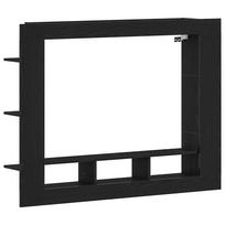 vidaXL Televizoriaus spintelė 152 x 22 x 113 cm juoda ąžuolo