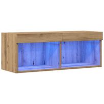 vidaXL TV spintelių komplektas 80 x 30 x 30 cm artisano ąžuolo