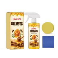Beeswax Wood Polish Spray Furniture Polishing Restorer Waterproof Anti Cracking Nourishing Wax For Floors With Natural Shine 120ml boxed beige