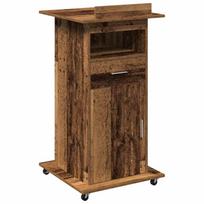 vidaXL Podiumas Senas medis Apdirbta mediena 55 x 55 x 107 cm