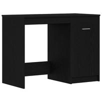 vidaXL Stalas Juodas ąžuolas 100 x 50 x 76 cm Apdirbta mediena